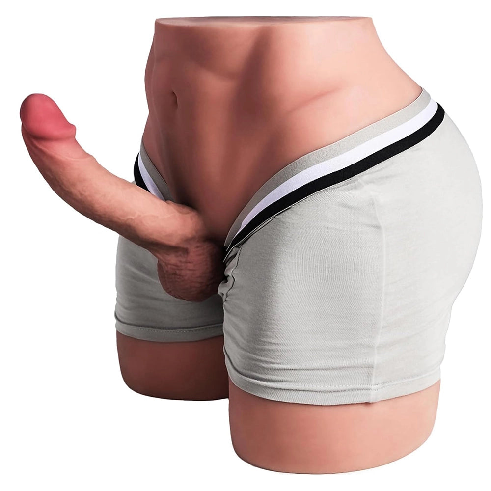 Brian-36.5Lb Big Ass Male Sex Doll Torso With 7.08" x 3.9" Dildo