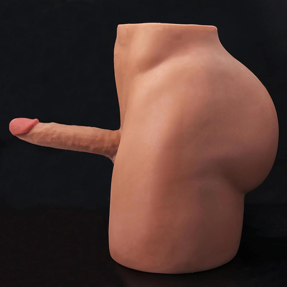 Brian-36.5Lb Big Ass Male Sex Doll Torso With 7.08" x 3.9" Dildo