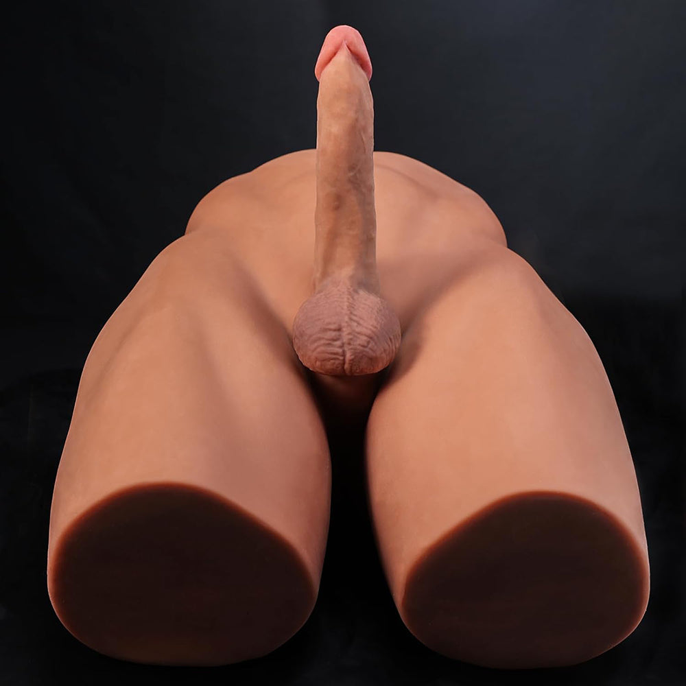 Brian-36.5Lb Big Ass Male Sex Doll Torso With 7.08" x 3.9" Dildo