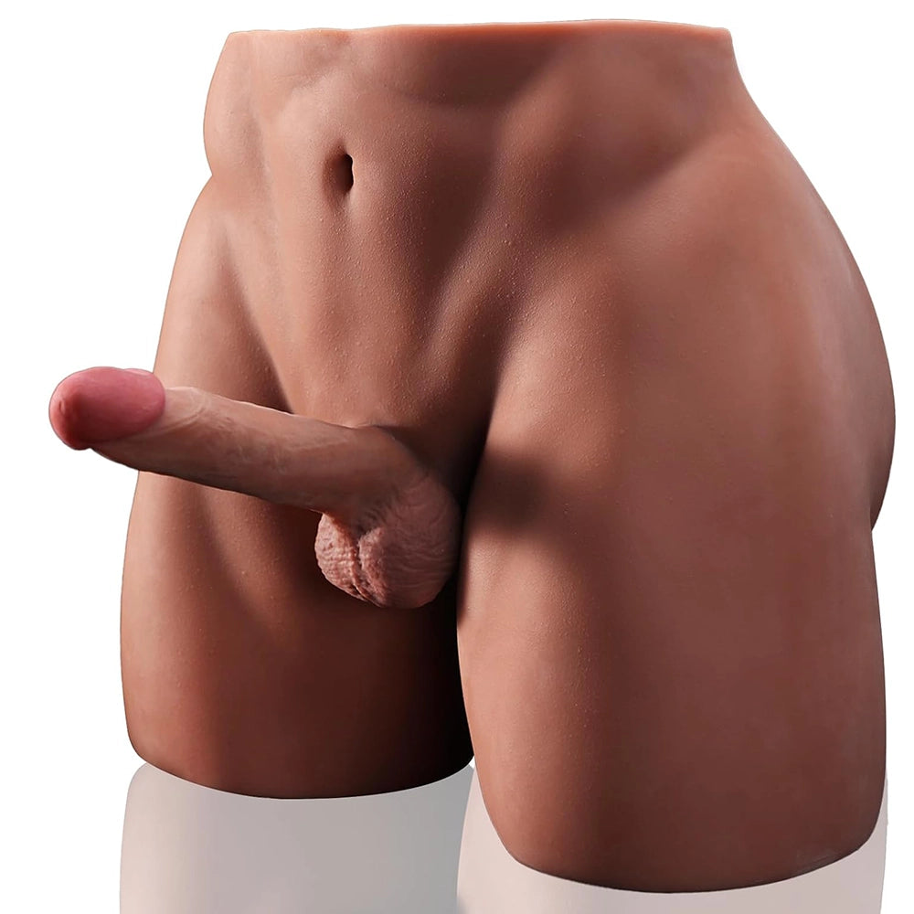 Brian-36.5Lb Big Ass Male Sex Doll Torso With 7.08" x 3.9" Dildo