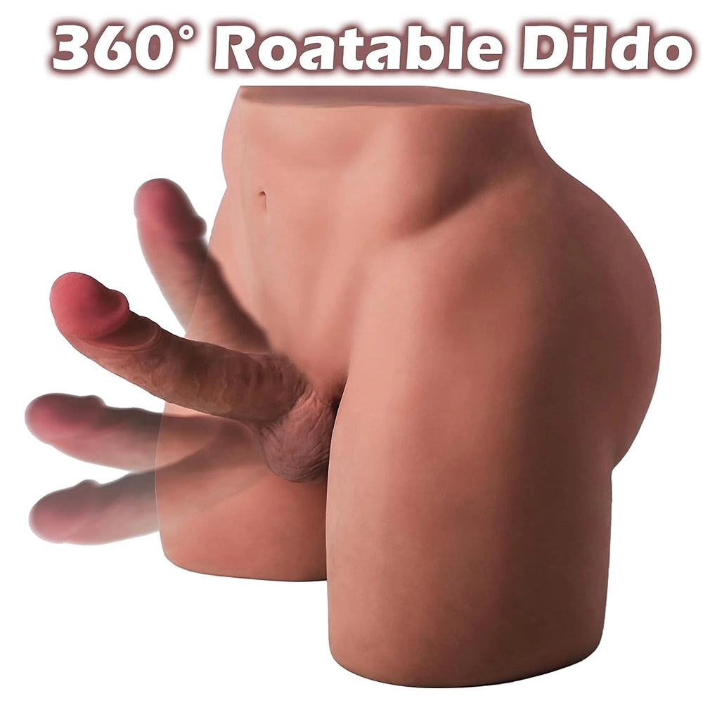 Brian-36.5Lb Big Ass Male Sex Doll Torso With 7.08" x 3.9" Dildo