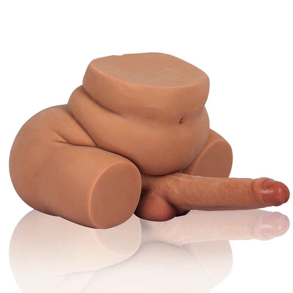 Chris-13.22LB Fat Butt Shemale Torso With 7.87″ x 1.77″ Foreskin Big Dildo & Pussy