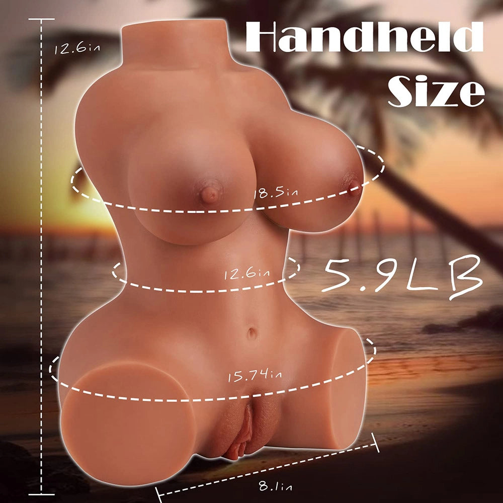 Alika-5.9LB Brown-Skin Female Sex Torso