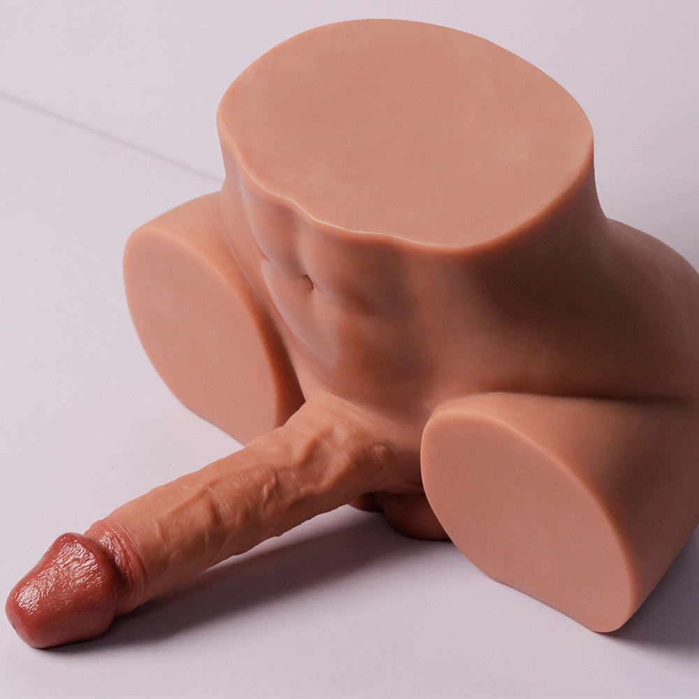 Gohya-9.7Lb Big Ass Male Sex Torso with 6.7" x 1.9" Thick Dildo