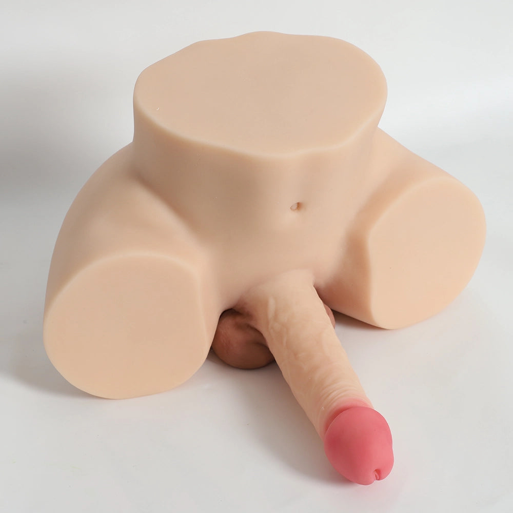 Lexy-13LB Big Ass Shemale Sex Torso With 7.1" x 1.75" Dildo & Real Pussy