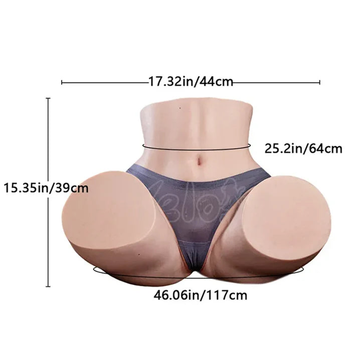 Mary-37.47 LB Realistic BBW Ass Sex Torso for Male Masturbation