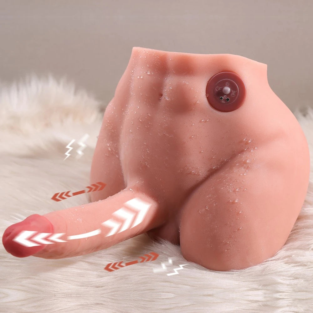 Ethan-9.7LB Male Sex Doll Torso with 6.2″ Vibrating Dildo