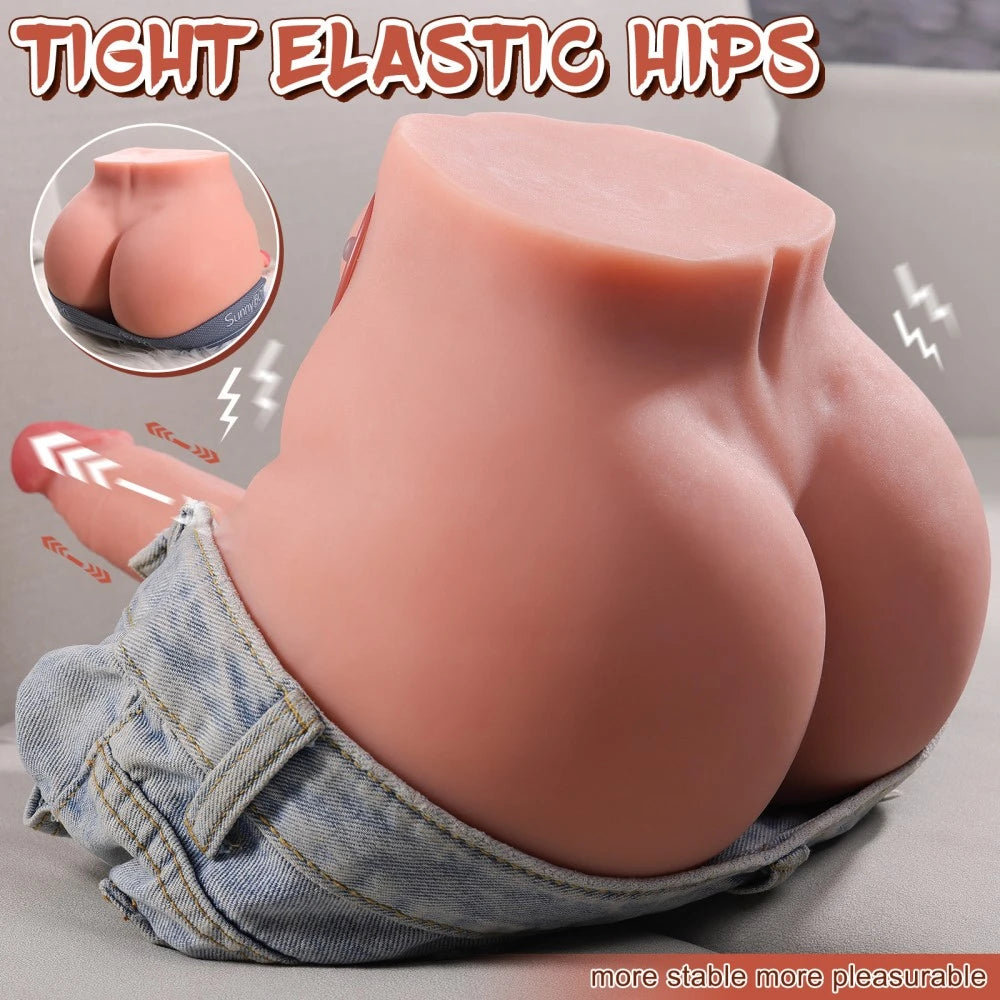 Ethan-9.7LB Male Sex Doll Torso with 6.2″ Vibrating Dildo